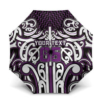 Custom Aotearoa Rangitane Umbrella Maori Tribal Pattern Mix Poutama