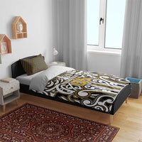 Custom Aotearoa Taranaki Bedding Set Maori Tribal Pattern Mix Poutama