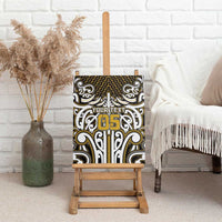 Custom Aotearoa Taranaki Canvas Wall Art Maori Tribal Pattern Mix Poutama