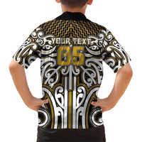 Custom Aotearoa Taranaki Family Matching Tank Maxi Dress and Hawaiian Shirt Maori Tribal Pattern Mix Poutama LT05 - Polynesian Pride