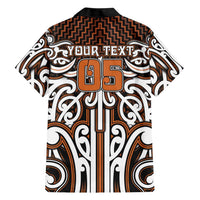 Custom Aotearoa Waikato Family Matching Off Shoulder Maxi Dress and Hawaiian Shirt Maori Tribal Pattern Mix Poutama LT05 - Polynesian Pride