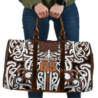 Custom Aotearoa Waikato Travel Bag Maori Tribal Pattern Mix Poutama