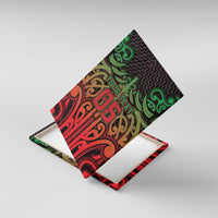 Custom Aotearoa Tuhoe Canvas Wall Art Maori Tribal Pattern Mix Poutama