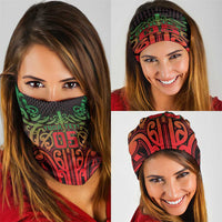 Custom Aotearoa Tuhoe Neck Gaiter Maori Tribal Pattern Mix Poutama