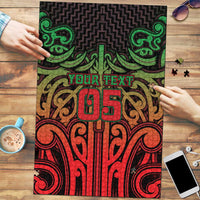 Custom Aotearoa Tuhoe Puzzle Maori Tribal Pattern Mix Poutama