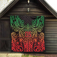 Custom Aotearoa Tuhoe Quilt Maori Tribal Pattern Mix Poutama