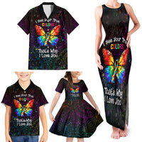 I See Your True Colors Personalised Family Matching Tank Maxi Dress and Hawaiian Shirt Autism Awareness LT05 - Polynesian Pride