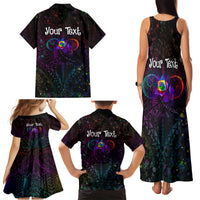 I See Your True Colors Personalised Family Matching Tank Maxi Dress and Hawaiian Shirt Autism Awareness LT05 - Polynesian Pride