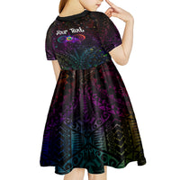 I See Your True Colors Personalised Kid Short Sleeve Dress Autism Awareness