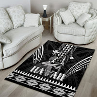 Hawaii Happy King Kamehameha Day Area Rug Kakau Pattern