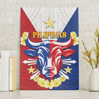 Philippines Independence Day Canvas Wall Art Maligayang Araw ng Kalayaan Filipino Carabao LT05 Without Frame Red - Polynesian Pride