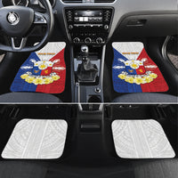Personalised Philippines Independence Day Car Mats Maligayang Araw ng Kalayaan Filipino Carabao LT05 Set 4pcs Red - Polynesian Pride