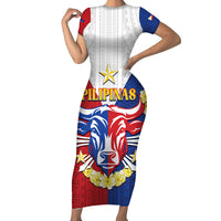 Personalised Philippines Independence Day Family Matching Short Sleeve Bodycon Dress and Hawaiian Shirt Maligayang Araw ng Kalayaan Filipino Carabao LT05 Mom's Dress Red - Polynesian Pride