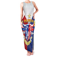 Personalised Philippines Independence Day Family Matching Tank Maxi Dress and Hawaiian Shirt Maligayang Araw ng Kalayaan Filipino Carabao LT05 Mom's Dress Red - Polynesian Pride