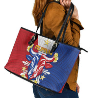 Philippines Independence Day Leather Tote Bag Maligayang Araw ng Kalayaan Filipino Carabao LT05 - Polynesian Pride