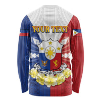 Personalised Philippines Independence Day Long Sleeve Shirt Maligayang Araw ng Kalayaan Filipino Carabao LT05 - Polynesian Pride