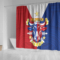 Philippines Independence Day Shower Curtain Maligayang Araw ng Kalayaan Filipino Carabao LT05 - Polynesian Pride