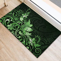 Matariki New Zealand Rubber Doormat Maori Pattern Green Galaxy