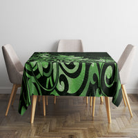 Matariki New Zealand Tablecloth Maori Pattern Green Galaxy