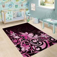 Matariki New Zealand Area Rug Maori Pattern Pink Galaxy