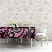 Matariki New Zealand Tablecloth Maori Pattern Pink Galaxy