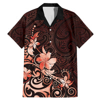 Matariki New Zealand Family Matching Mermaid Dress and Hawaiian Shirt Maori Pattern Red Galaxy LT05 Dad's Shirt - Short Sleeve Red - Polynesian Pride