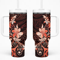 Matariki New Zealand Tumbler With Handle Maori Pattern Red Galaxy