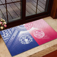 Northern Mariana Islands And Japan Together Rubber Doormat LT05 - Polynesian Pride