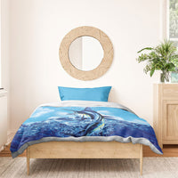 Hawaii Blue Marlin Fishing Bedding Set