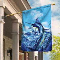 Hawaii Blue Marlin Fishing Garden Flag