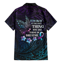 Polynesia Suicide Prevention Awareness Family Matching Mermaid Dress and Hawaiian Shirt Keep Going The World Needs You LT05 - Polynesian Pride