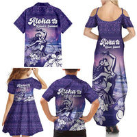 Aloha Hawaii Kauai Island Family Matching Summer Maxi Dress and Hawaiian Shirt Hula Till You Drop LT05 - Polynesian Pride