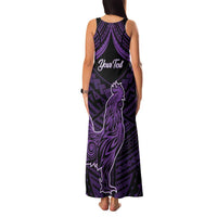 Personalised Hawaii Kauai Island Family Matching Tank Maxi Dress and Hawaiian Shirt Rooster Tribal Tattoo Simple Style LT05 - Polynesian Pride