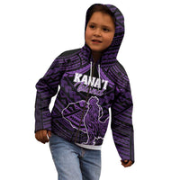 Personalised Hawaii Kauai Island Kid Hoodie Rooster Tribal Tattoo Simple Style LT05 - Polynesian Pride