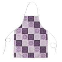 Lavender Manta Ray Hawaiian Quilt Motif Apron LT05 Purple - Polynesian Pride
