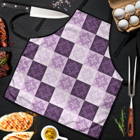 Lavender Manta Ray Hawaiian Quilt Motif Apron LT05 Purple - Polynesian Pride