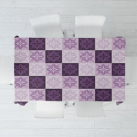 Lavender Manta Ray Hawaiian Quilt Motif Tablecloth LT05 Purple - Polynesian Pride