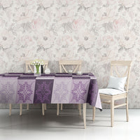 Lavender Manta Ray Hawaiian Quilt Motif Tablecloth LT05 - Polynesian Pride