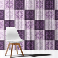 Lavender Manta Ray Hawaiian Quilt Motif Window Curtain LT05 - Polynesian Pride