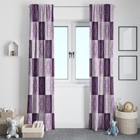 Lavender Manta Ray Hawaiian Quilt Motif Window Curtain LT05 - Polynesian Pride