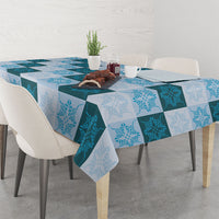 Cyan Manta Ray Hawaiian Quilt Motif Tablecloth LT05 - Polynesian Pride