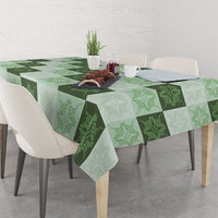 Sage Green Manta Ray Hawaiian Quilt Motif Tablecloth LT05 - Polynesian Pride