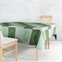 Sage Green Manta Ray Hawaiian Quilt Motif Tablecloth LT05 - Polynesian Pride