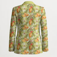 Vintage Hawaii Mango Blazer Yellow Green Hawaiian Palaka LT05 - Polynesian Pride