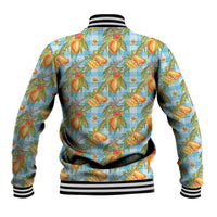 Vintage Hawaii Mango Baseball Jacket Blue Hawaiian Palaka LT05 - Polynesian Pride