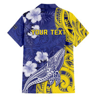 Personalised Nauru 92nd Anniversary Of Angam Family Matching Off Shoulder Maxi Dress and Hawaiian Shirt Polynesian Whale Pattern LT05 - Polynesian Pride