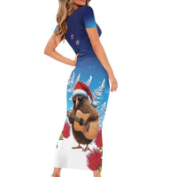 New Zealand Kiwi Christmas Family Matching Short Sleeve Bodycon Dress and Hawaiian Shirt Xmas Vibe LT05 - Polynesian Pride