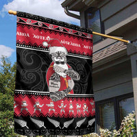 New Zealand Santa Tiki Christmas Garden Flag Meri Kirihimete LT05 - Polynesian Pride