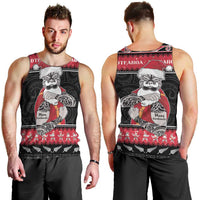 New Zealand Santa Tiki Christmas Men Tank Top Meri Kirihimete LT05 - Polynesian Pride