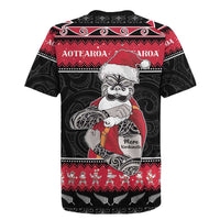 New Zealand Santa Tiki Christmas Rugby Jersey Meri Kirihimete LT05 - Polynesian Pride